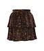 LOOXS Little winter velvet rok meisjes - bruin - luipaard