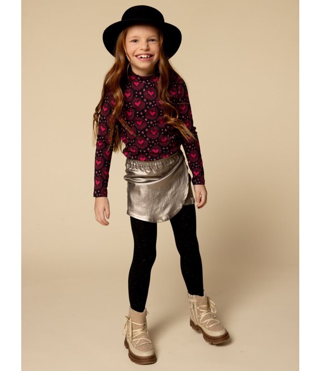 LOOXS Little winter rok meisjes - beige - metallic