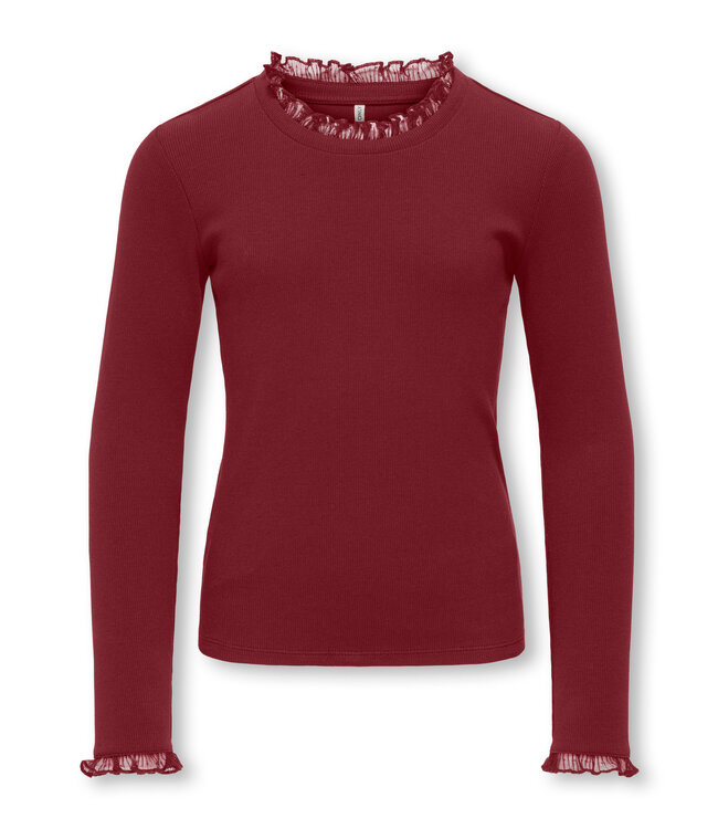 Kids ONLY winter top meisjes - paars - KogLeslie - regular fit, longsleeve