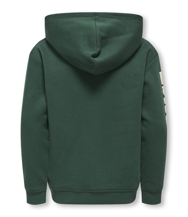 Kids ONLY winter hoodie meisjes - groen - KogDiana - cropped fit