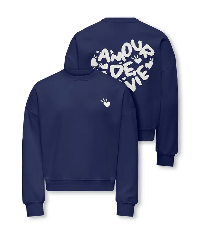Kids ONLY winter sweater meisjes - blauw - KogTammie - relaxed fit
