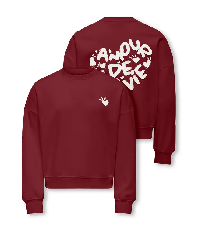 Kids ONLY winter sweater meisjes - paars - KogTammie - relaxed fit
