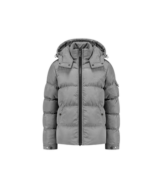 Malelions winter winterjas jongens - licht grijs - Patch Puffer