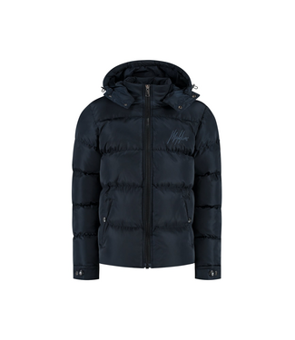 Malelions winter winterjas jongens - navy blauw - Patch Puffer