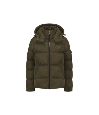 Malelions winter winterjas jongens - army groen - Patch Puffer