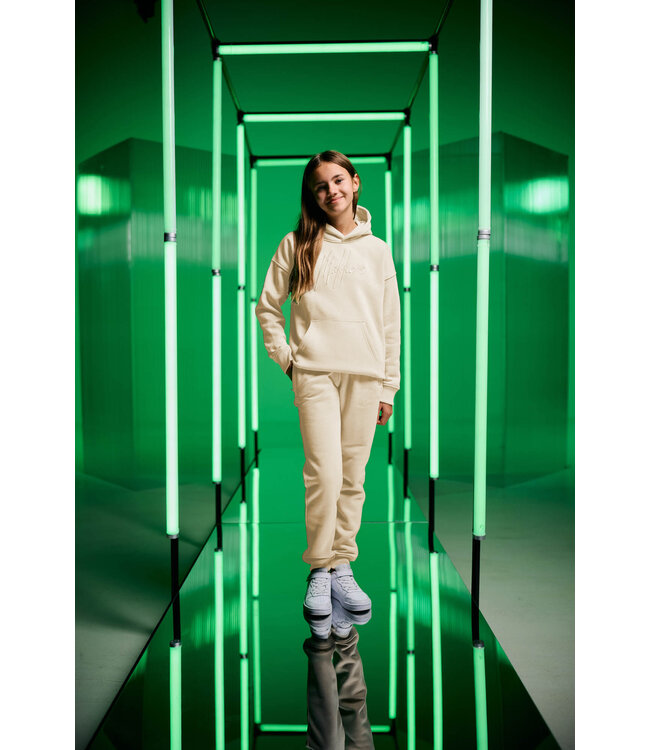 Malelions winter tracksuit meisjes - taupe - Essentials + GRATIS PET!