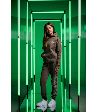 Malelions winter tracksuit meisjes - choco bruin - Tribe + GRATIS PET!