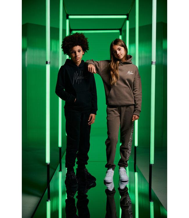 Malelions winter tracksuit meisjes - choco bruin - Tribe + GRATIS PET!