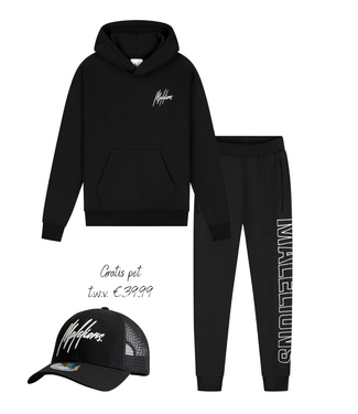 Malelions winter tracksuit meisjes - zwart - Tribe + GRATIS PET!