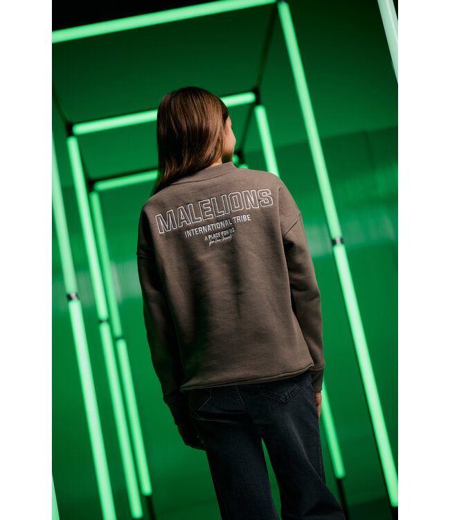 Malelions winter sweater meisjes - choco bruin - Tribe
