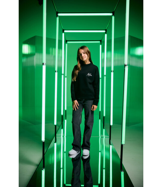 Malelions winter sweater meisjes - zwart - Tribe