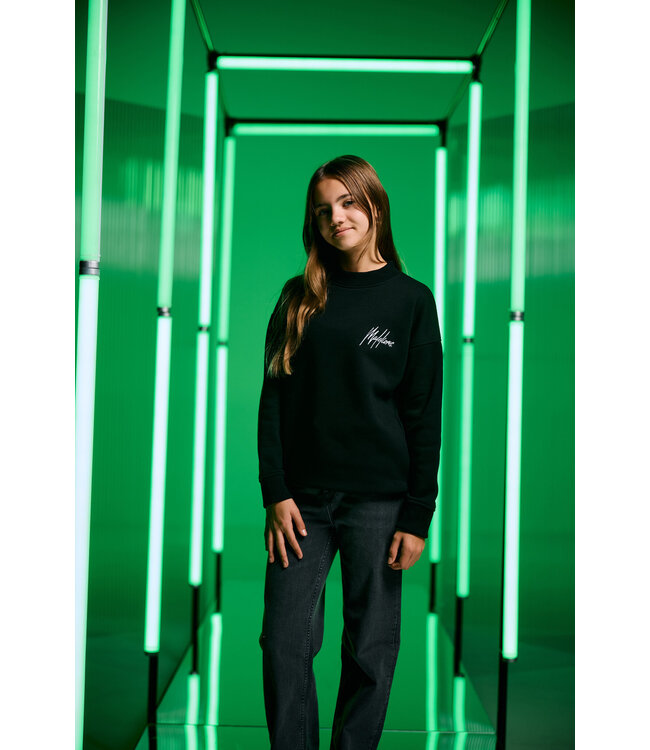 Malelions winter sweater meisjes - zwart - Tribe