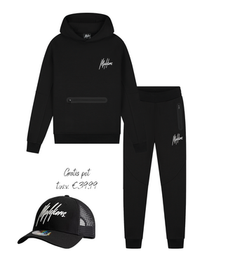 Malelions winter tracksuit jongens - zwart - Sport Counter + GRATIS PET!