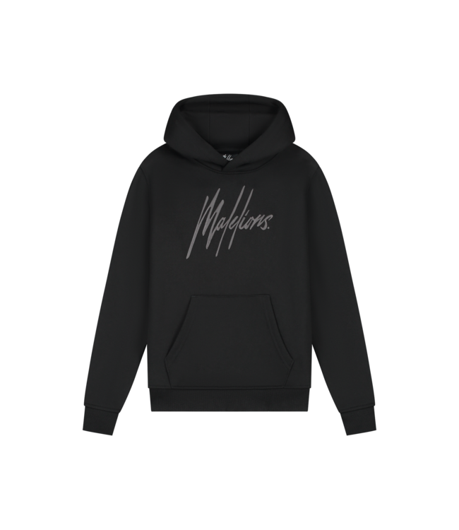 Malelions winter tracksuit jongens - zwart grijs - Essentials + GRATIS PET!