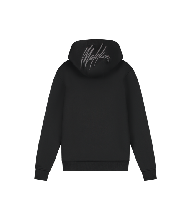 Malelions winter tracksuit jongens - zwart grijs - Essentials + GRATIS PET!