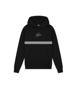 Malelions winter hoodie jongens - zwart grijs - Tube