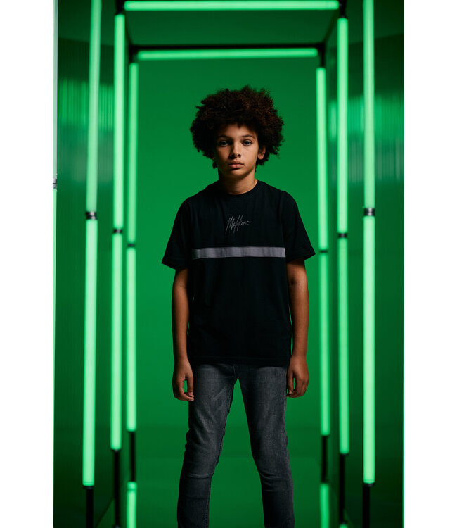 Malelions winter t-shirt jongens - zwart grijs - Tube