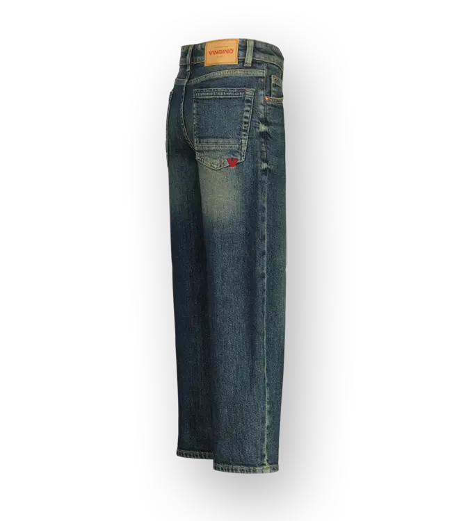 Vingino zomer jeans broek jongens - blauw - Keaton - baggy fit