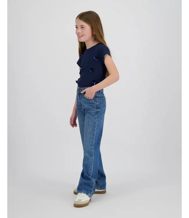 Vingino zomer t-shirt meisjes - blauw - Jessie