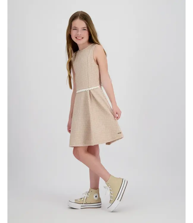 Vingino zomer jurk meisjes - taupe - Peline