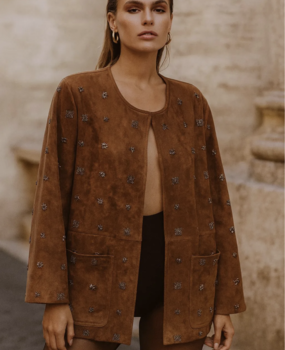 Strass suede jacket Strass suede jacket