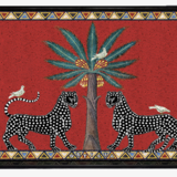 Tray Red Mosaico Medium Tray Red Mosaico Medium