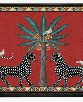 Tray Red Mosaico Medium Tray Red Mosaico Medium