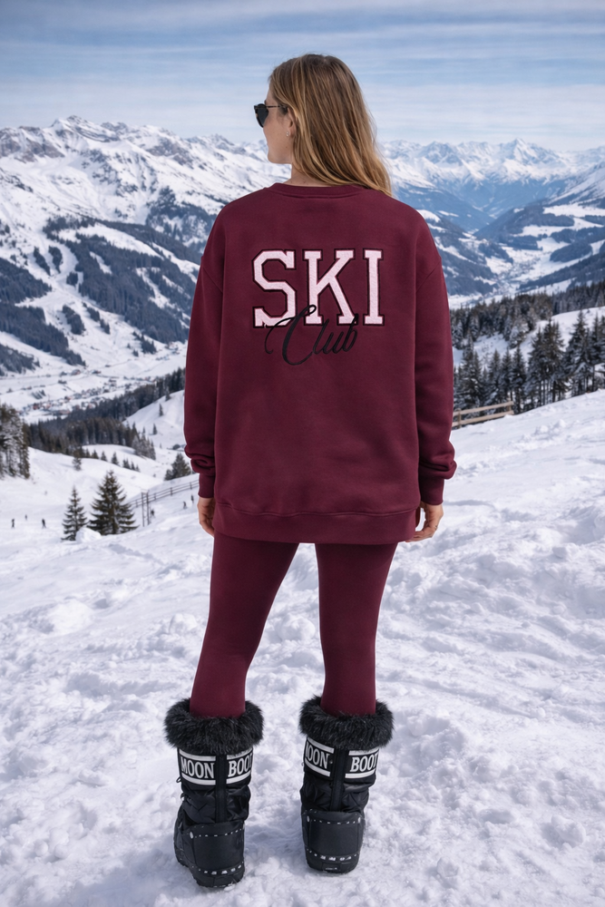 SKI club sweater Bordeaux