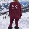 SKI club sweater Bordeaux