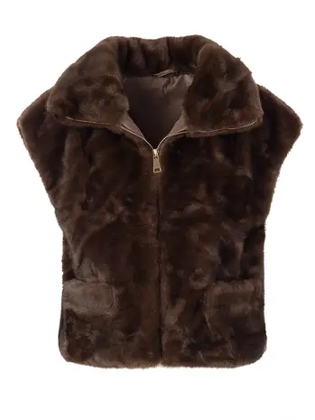 Faux Fur zip