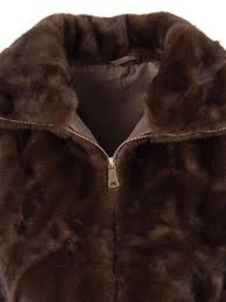Faux Fur zip
