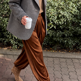 Balloon pantalon tabac