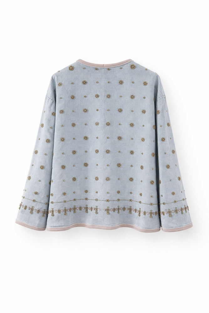 Denim glitter jacket