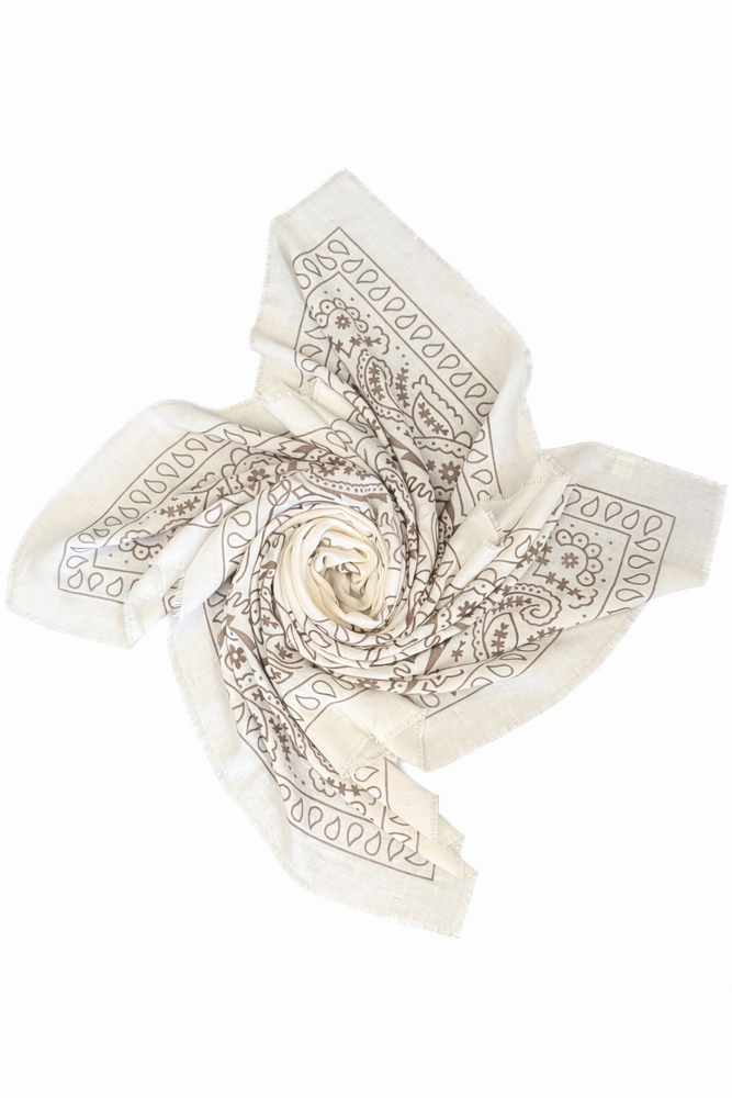 Bandana scarf beige