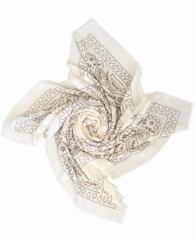 Bandana scarf beige