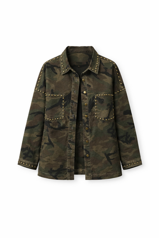 Military studded jacket