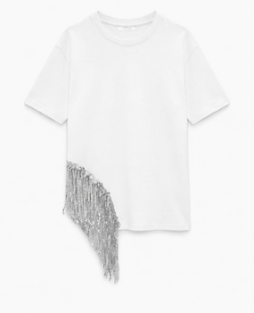 TSHIRT SEQUIN FRINGE TU