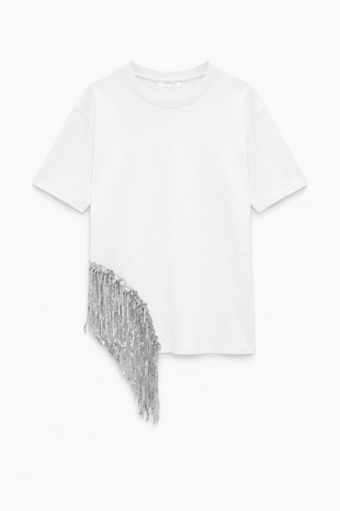 TSHIRT SEQUIN FRINGE TU