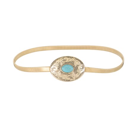 Belt turquoise gold