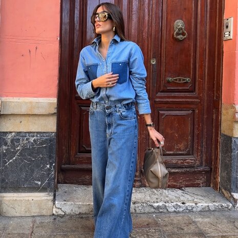 Denim Blouse pockets