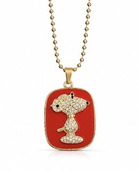 Snoopy ketting  Red