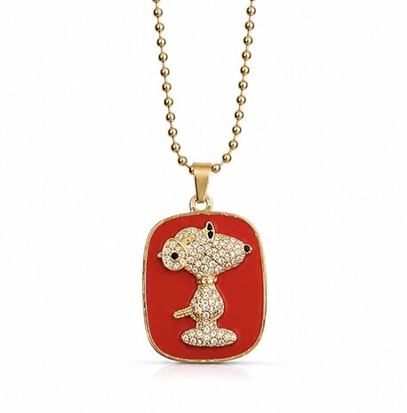 Snoopy ketting  Red