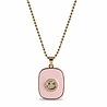 Smiley ketting Soft pink