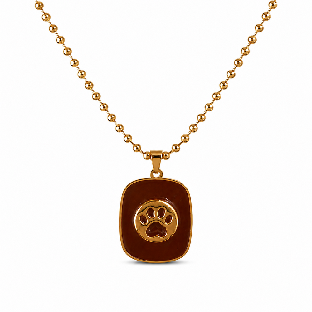 Paw print necklace