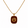 Paw print necklace