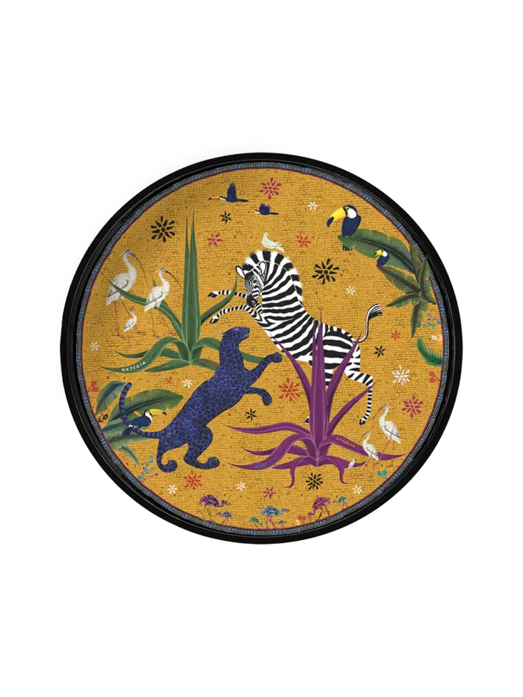 Tray Jungle Round Sahara