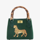 Velvet Bamboo Bag Green Jewel Velvet Bamboo Bag Green Jewel