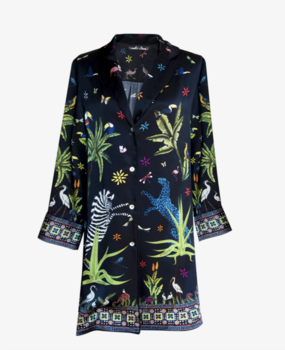 Silk Jungle Black Shirt Silk Jungle Black Shirt