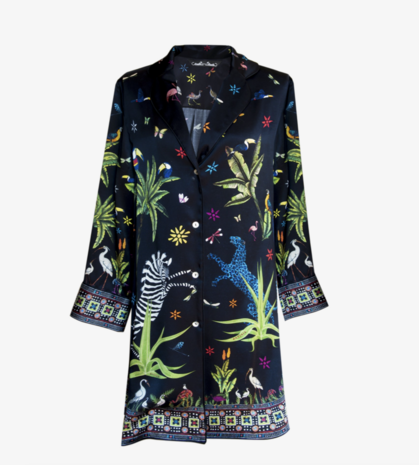 Silk Jungle Black Shirt Silk Jungle Black Shirt
