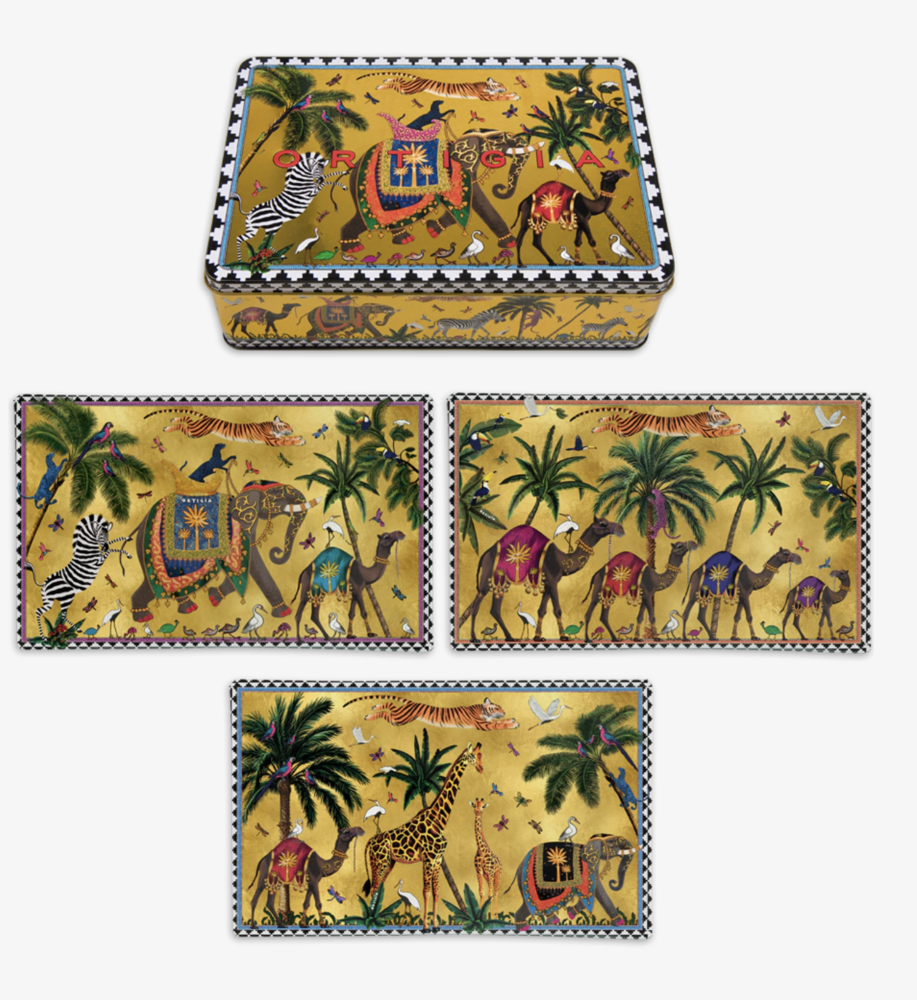 Tin Flying Tiger 3 Glass Plates